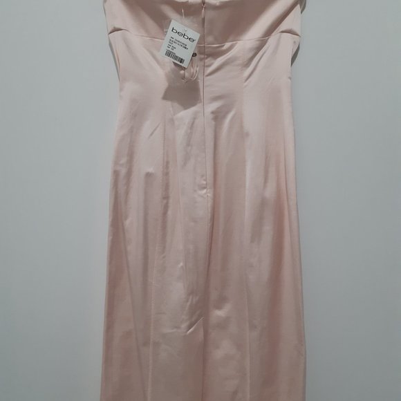 Bebe Light Pink Dress (Strapless/Halter) - XS (NWT) - Picture 2 of 3